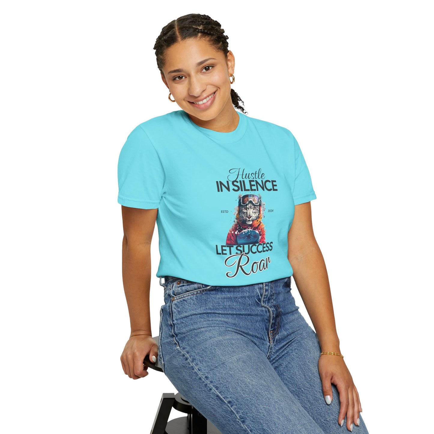 Kleidungsstückgefärbtes Unisex-T-Shirt