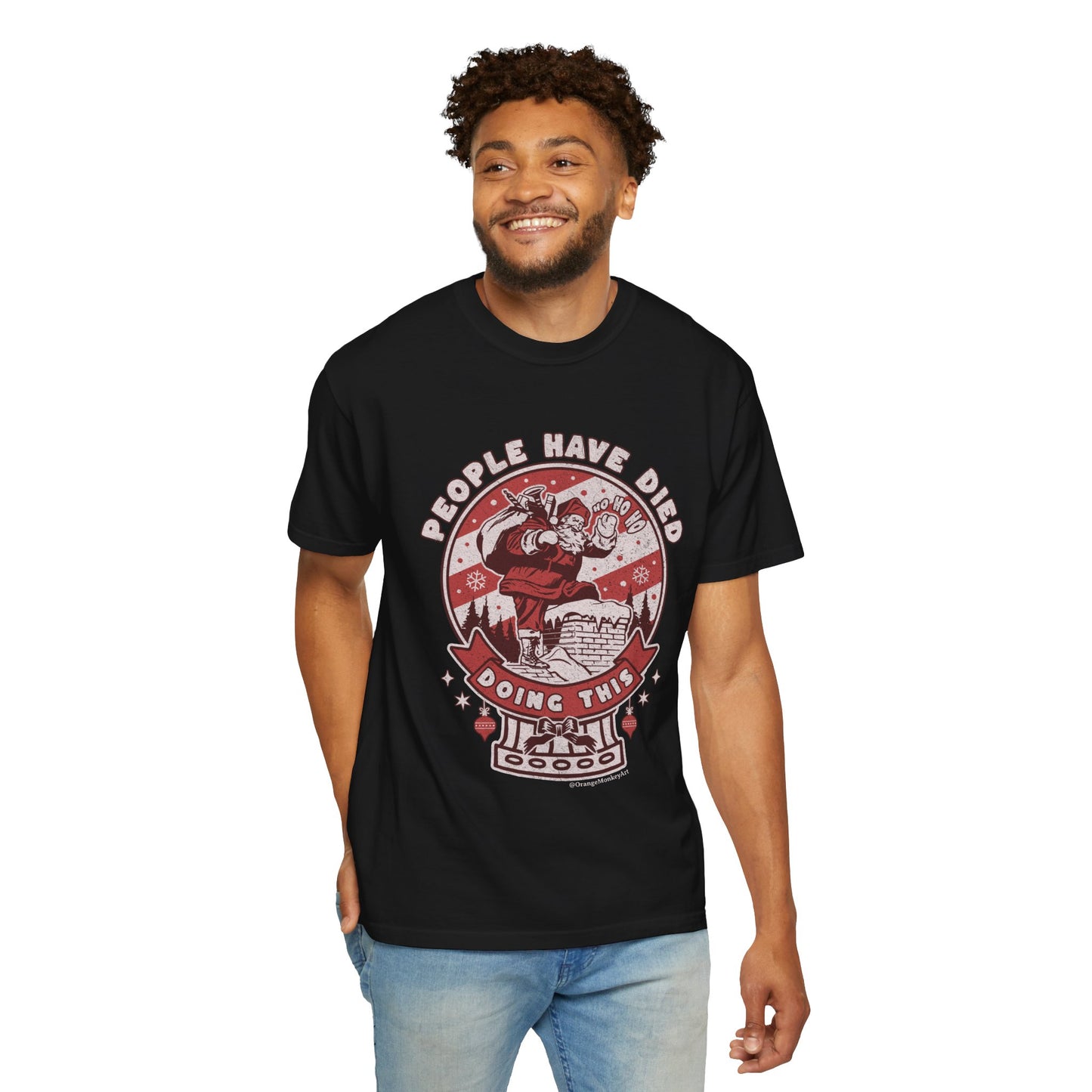 Kleidungsstückgefärbtes Unisex-T-Shirt