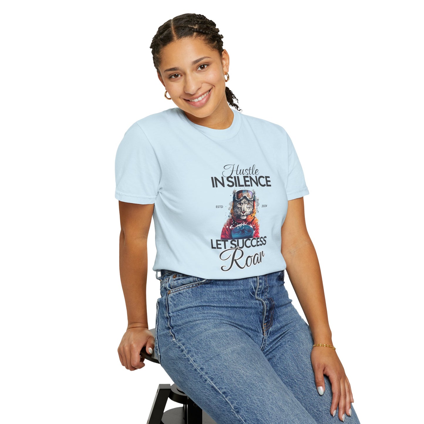 Kleidungsstückgefärbtes Unisex-T-Shirt