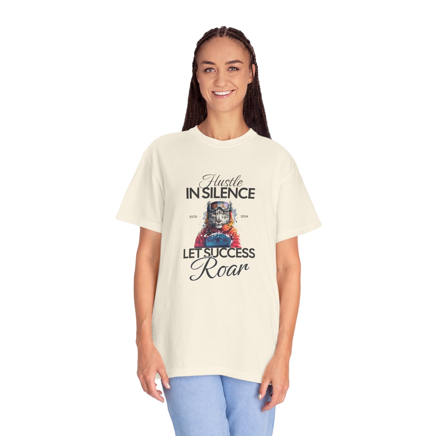 Kleidungsstückgefärbtes Unisex-T-Shirt