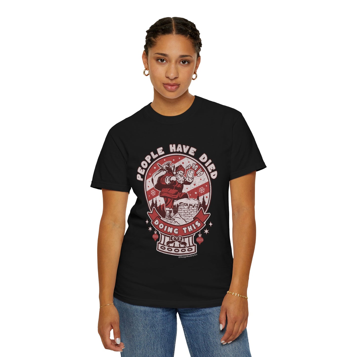 Kleidungsstückgefärbtes Unisex-T-Shirt