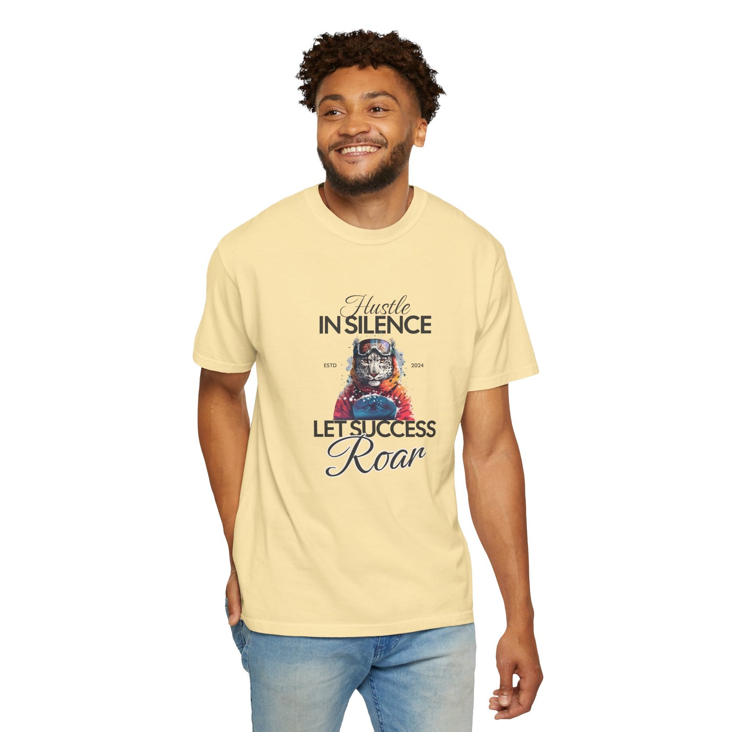 Kleidungsstückgefärbtes Unisex-T-Shirt