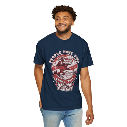 Kleidungsstückgefärbtes Unisex-T-Shirt