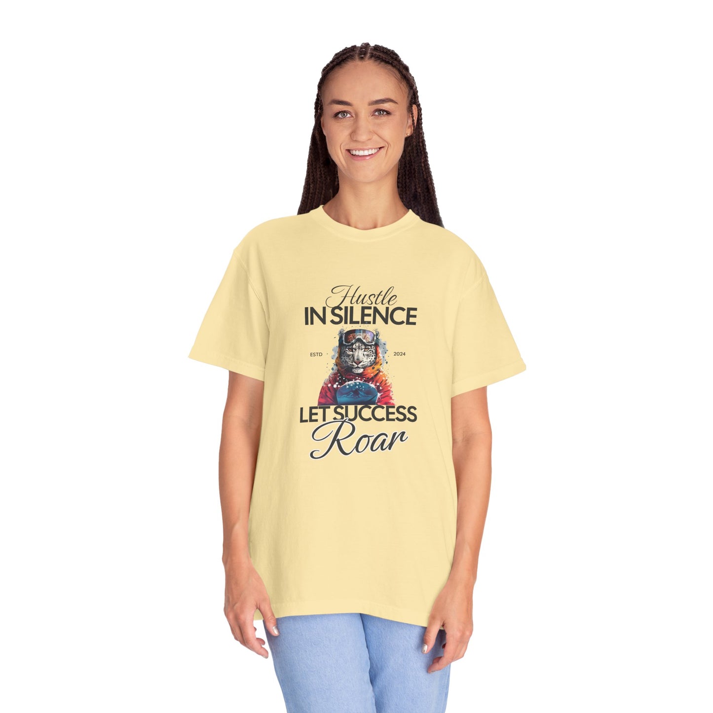 Kleidungsstückgefärbtes Unisex-T-Shirt