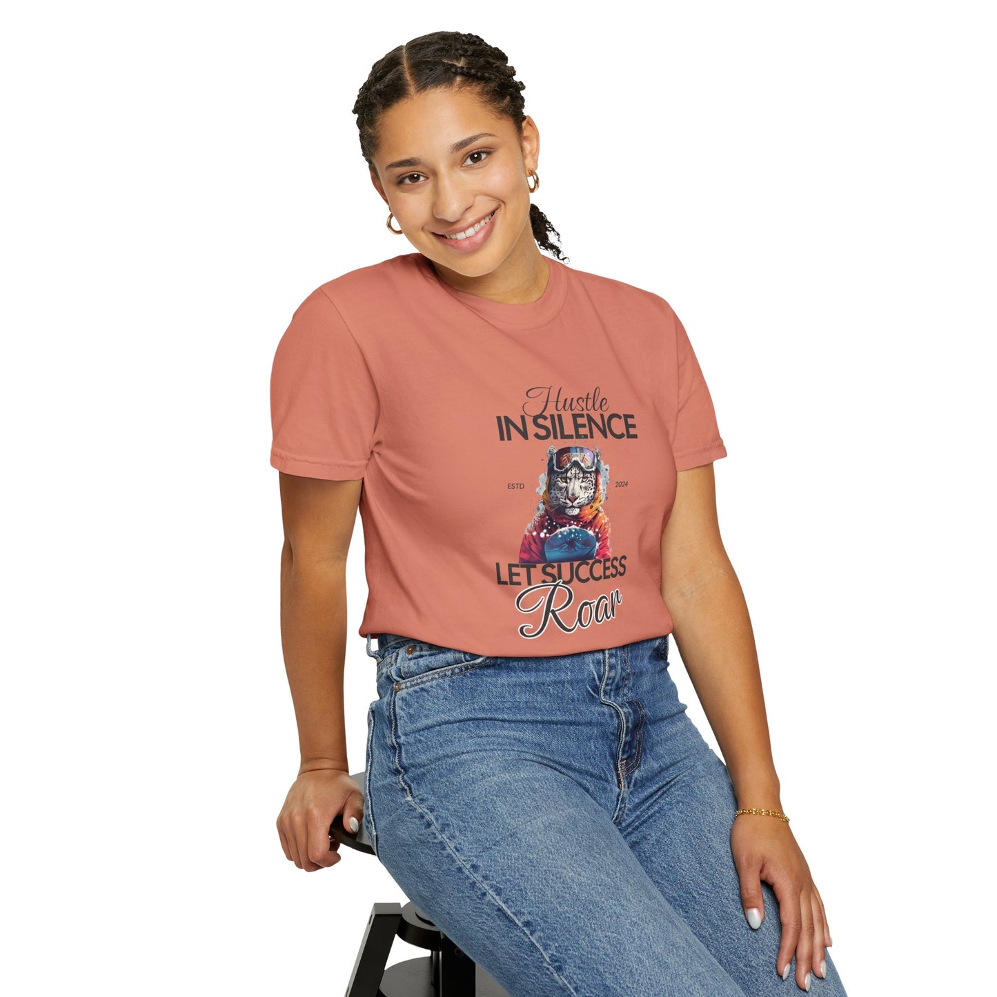 Kleidungsstückgefärbtes Unisex-T-Shirt