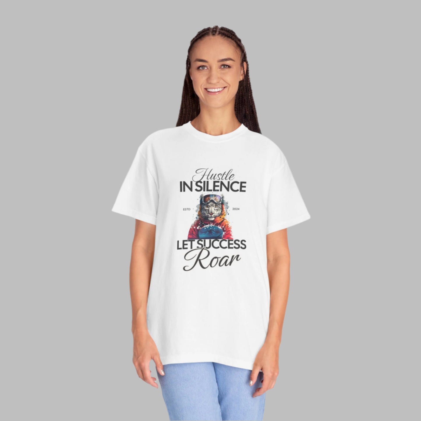 Kleidungsstückgefärbtes Unisex-T-Shirt