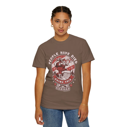 Kleidungsstückgefärbtes Unisex-T-Shirt