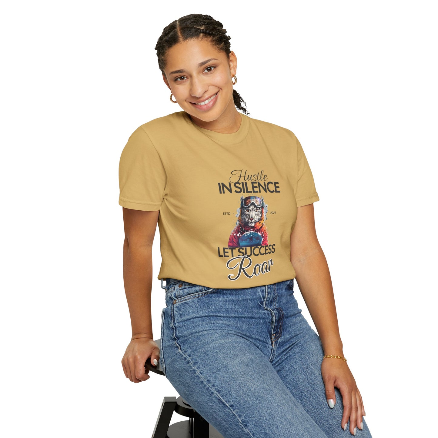 Kleidungsstückgefärbtes Unisex-T-Shirt