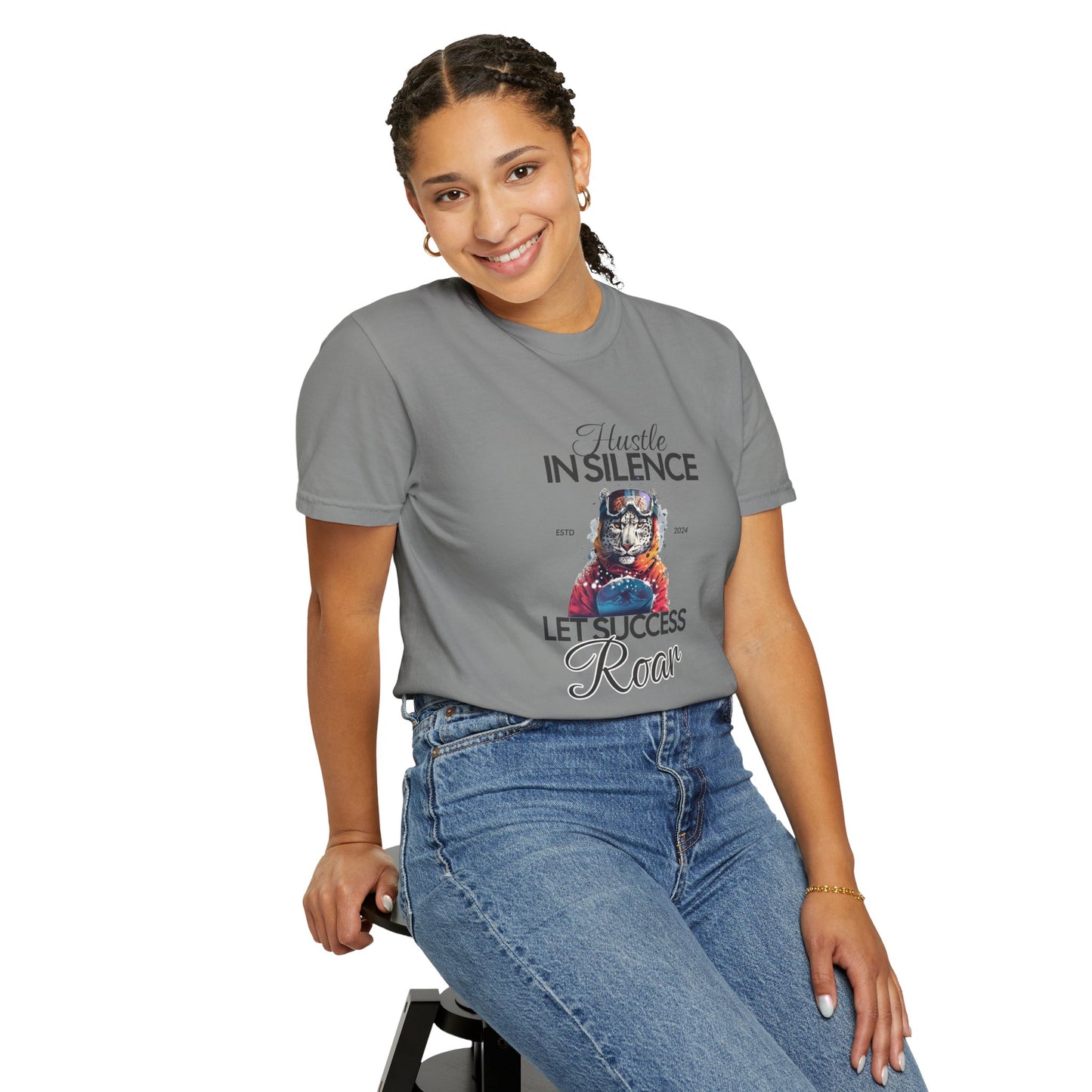 Kleidungsstückgefärbtes Unisex-T-Shirt