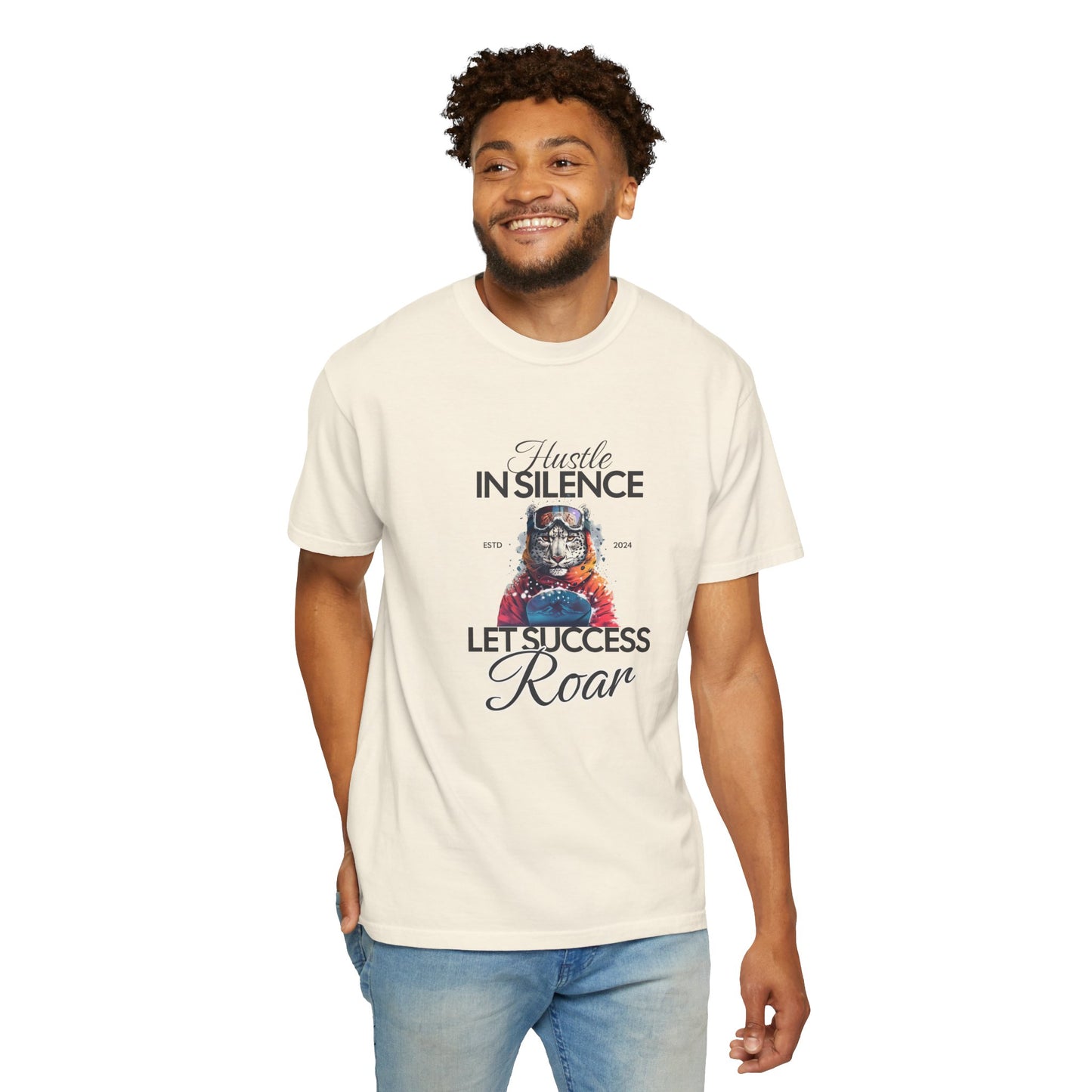 Kleidungsstückgefärbtes Unisex-T-Shirt