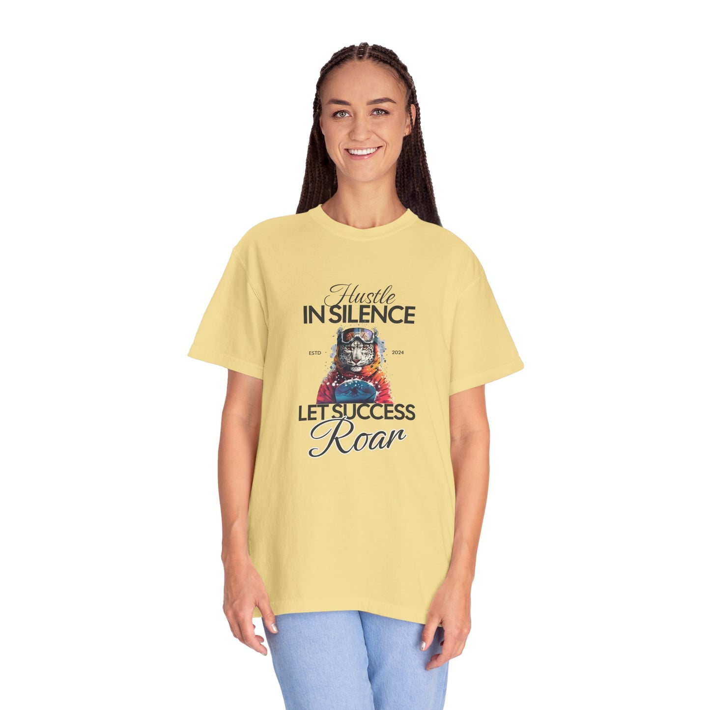 Kleidungsstückgefärbtes Unisex-T-Shirt
