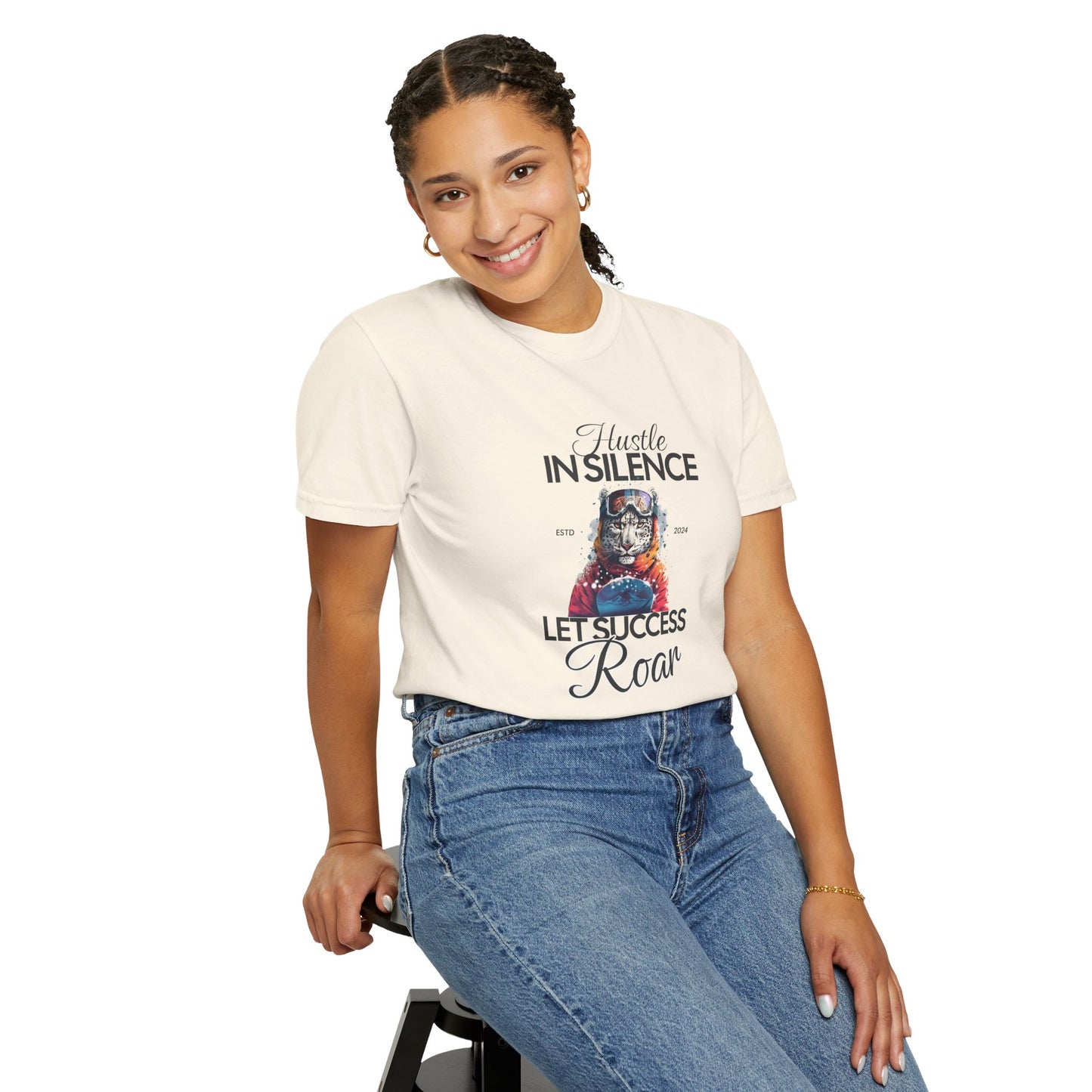 Kleidungsstückgefärbtes Unisex-T-Shirt