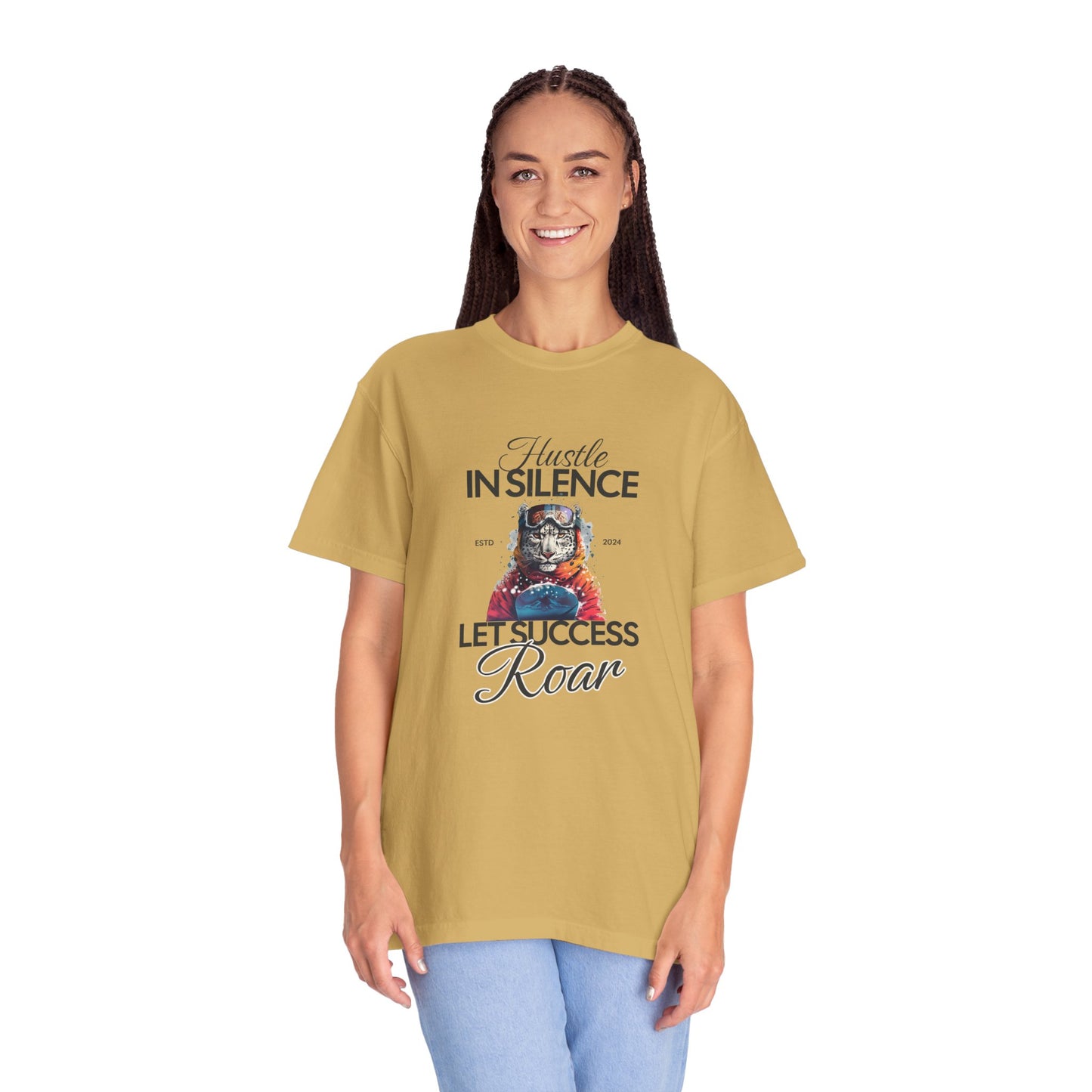 Kleidungsstückgefärbtes Unisex-T-Shirt