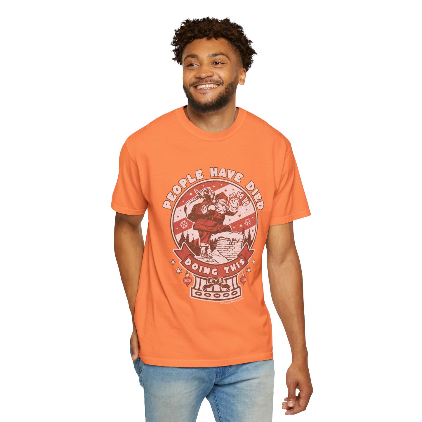 Kleidungsstückgefärbtes Unisex-T-Shirt