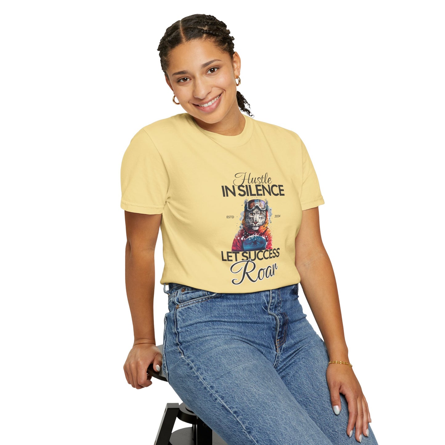 Kleidungsstückgefärbtes Unisex-T-Shirt