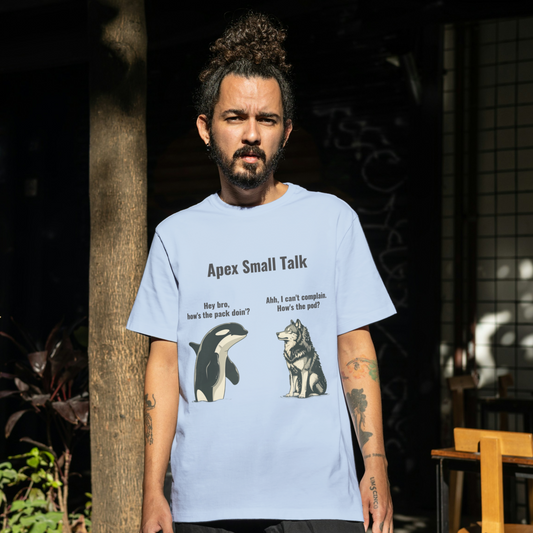 Apex Small Talk T-Shirt for Men, Funny T Shirt, Funny Quote T-Shirt, Casual Wear, Gift Ideas, tShirt, Small Talk, Gift for Him, Gift for Her