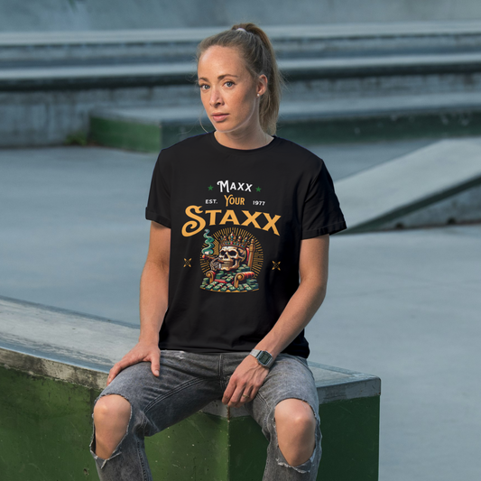 Maxx Your Staxx Soft Cotton T-shirt for Men,Women, Custom T shirt, Garment-Dyed, Casual Wear, Stylish Unisex shirt - Soft & Comfortable