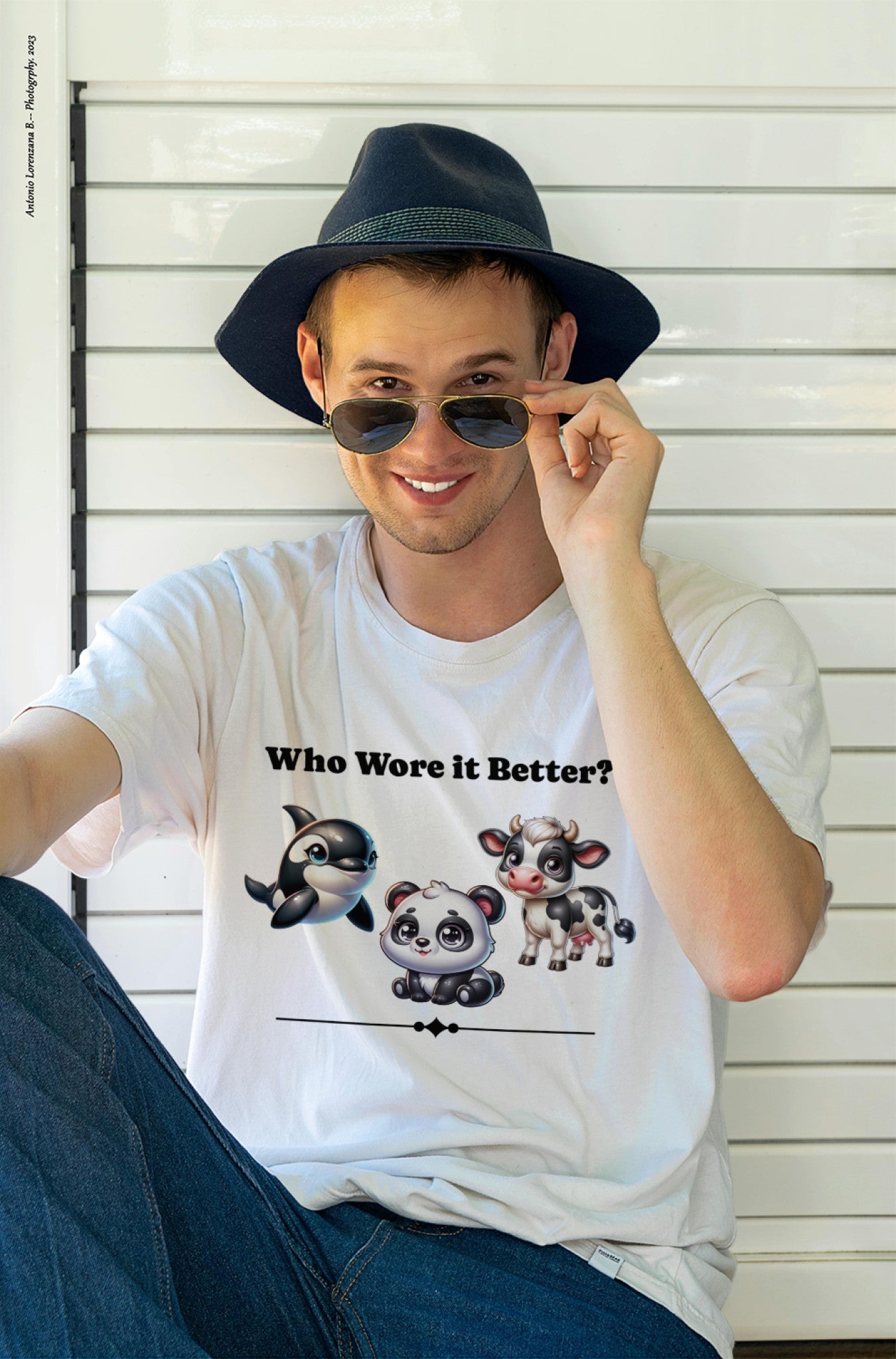 Who Wore it Better Cute Animal T-Shirt | Orca, Panda, and Calf | Funny  Adorable  Tee | Perfect Gift for Animal Lovers, Unique Comfortable